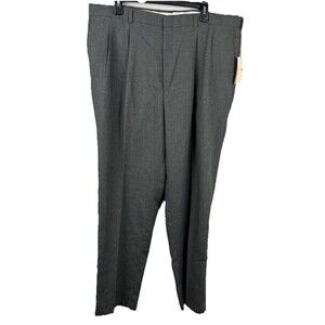 VTG Bill Blass Dress Business Men’s Pleated Pants  40x32 Gray/Grey - NWT